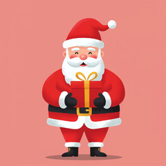 A Jolly Vector Capturing Santa's Astonished Holiday Moment