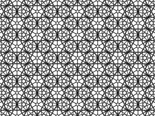 Seamless abstract pattern. black and white linear illustration for coloring. Vector coloring book for adult.