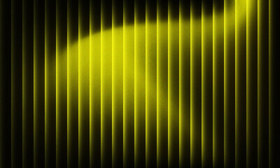 Dramatic yellow light illuminates textured vertical blinds creating a modern abstract background