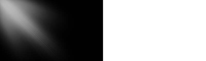 Soft White Spotlight Beam Overlay on Transparent PNG