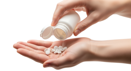 Hands pouring essential vitamins from a bottle, empowering wellness and a healthy lifestyle, showcasing mindful self-care, promoting natural remedies for a balanced life, feeling vibrant