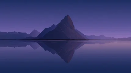 Fototapete Reflection Mountain reflected in water  © MUHAMMADJAYA