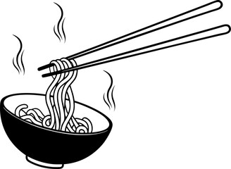 noodle logo,icon vector isolated on white background