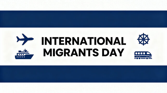 Airplane, ship, migration methods of international immigrants, population mobility and global migration, promotion of immigrant rights, and popularization of international population mobility.
