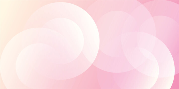 Soft pastel abstract background with overlapping translucent circles in pink and peach tones &mdash; ideal for beauty, wellness, baby products, or romantic themes eps10