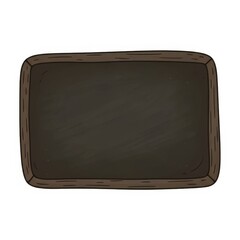 Chalkboard with wooden frame in simple design  