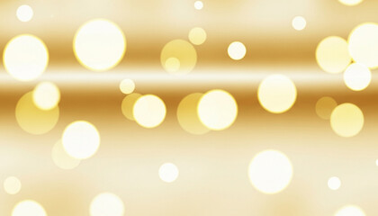 Soft blurred bokeh circles in golden tones on warm cream background
