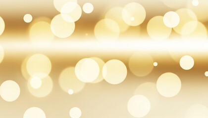 Soft blurred bokeh circles in golden tones on warm cream background