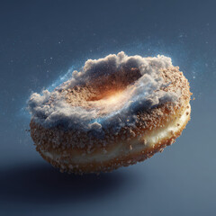 surreal donut with galaxy center