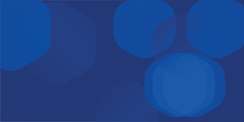 Modern abstract blue background with glowing geometric lines. Blue gradient hexagon shape design. Futuristic technology concept.