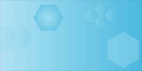 Abstract blue technology digital hi tech hexagons concept background. Space for your text
