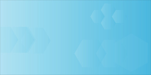 Abstract blue technology digital hi tech hexagons concept background. Space for your text