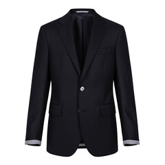 Elegant Black Suit Jacket with Modern Design and Tailored Fit