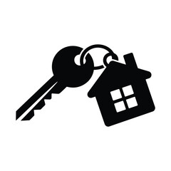 House key and keychain symbolizing home ownership