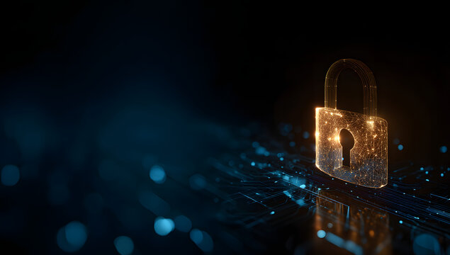 Cyber ​​security and data protection, internet network security, protect business and financial transaction data from cyber attack, user private data security encryption. Generative AI