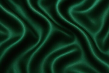 Obraz premium Luxurious emerald green silk texture background