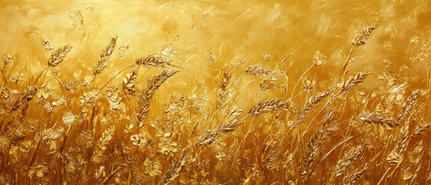 The golden field of ripe ears of corn in the sunlight conveys the richness of the harvest and the harmony of nature, creating a warm backdrop for agricultural or environmental projects.