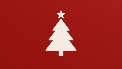 Fototapeta premium Minimalist festive red background, desktop wallpaper