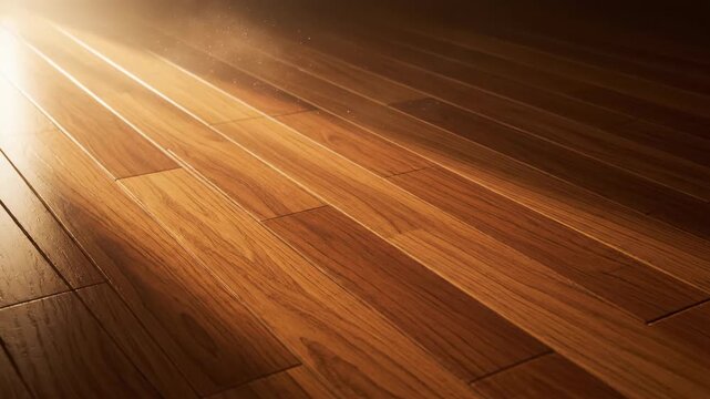 Wooden floor with light ray. Home interior design background.