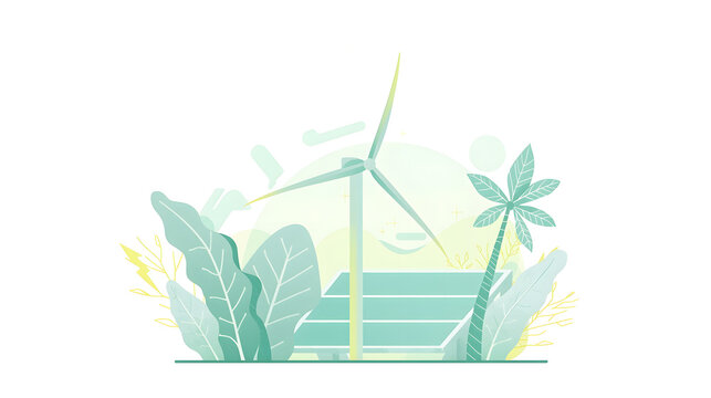 green plant in a pot - Powered by Adobe