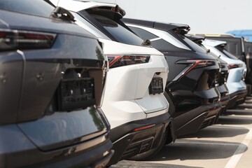 View many new cars. Automobile market production