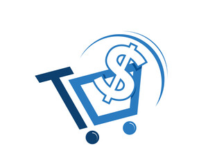Shopping Cart with Dollar Sign Icon