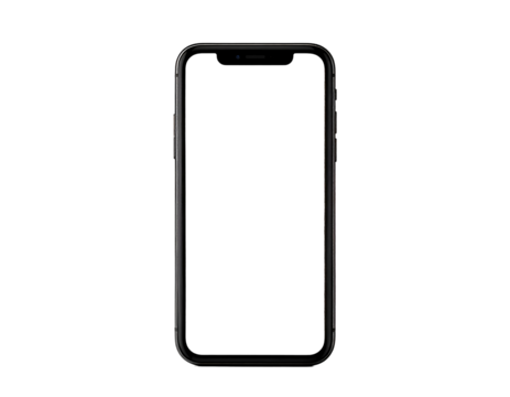 Sleek, modern mobile device on a stark black background