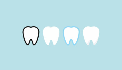 abstract teeth background
