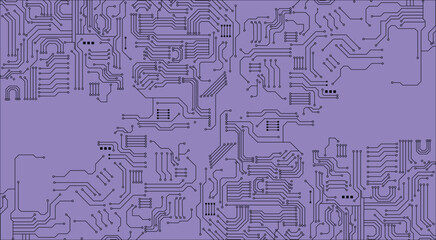 High tech technology geometric and connection system background with digital data abstract.  Circuit technology background. Vector art