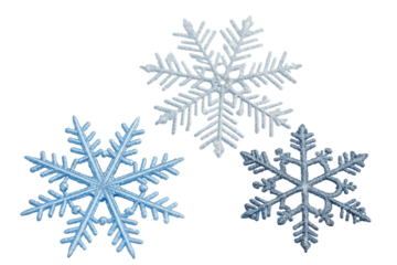snowflakes on a transparent background