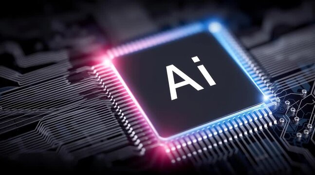 Adobe logo on motherboard technology and software integration visualizing software presence within core computer hardware