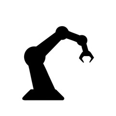 Robot Arm Industrial Silhouette