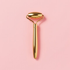 Luxurious Gold Facial Roller for Skin Rejuvenation and Gentle Massage