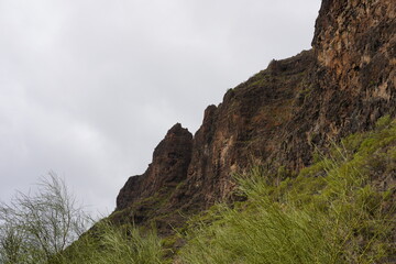 mountain landscape with clouds