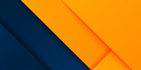 Abstract geometric dark blue and orange square theme overlap background for graphic design. Eps10 vector