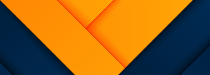 Abstract geometric dark blue and orange square theme overlap background for graphic design. Eps10 vector