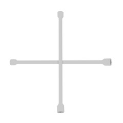 Vector brace wheel a cross-shaped key is used to open the car wheels