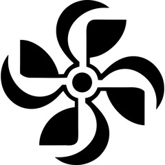 Abstract decorative horizontal black line design art on transparent background silhouette