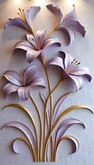 Naklejka premium Abstract floral background