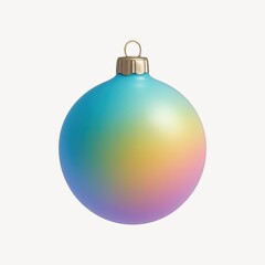 Colorful iridescent Christmas ornament