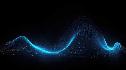 Abstract Neon Technology Background – Purple and Blue Energy Flow