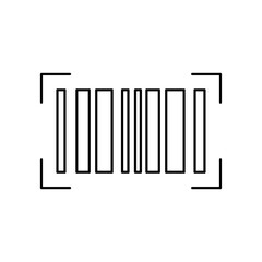 Barcode icon outline editable stroke line drawing eps.
