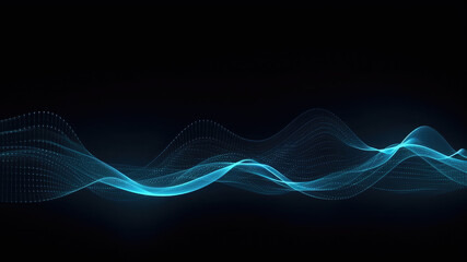 Abstract Neon Technology Background – Purple and Blue Energy Flow