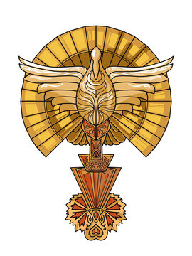 broche oiseau art nouveau ornement