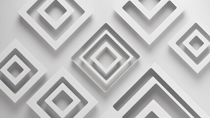 Minimalist Geometric Pattern Design with Concentric Squares and Sharp Angles