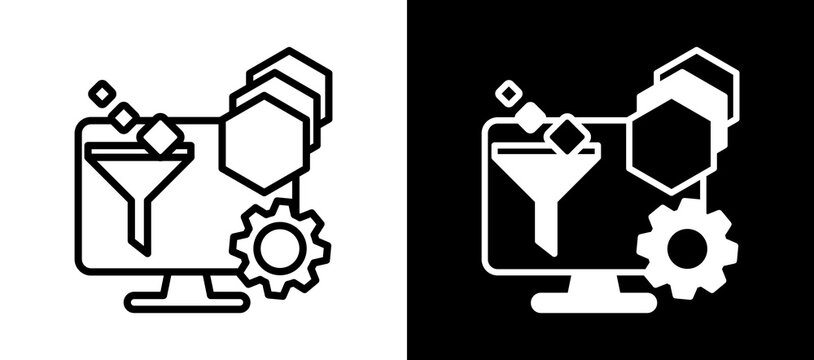 Compiler Languages whiteblack icon