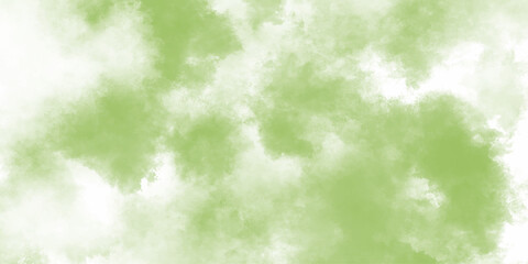 Light Green Water Color Texture Background. Abstract watercolor clouds pattern in green tones. Spring background with place for text.	