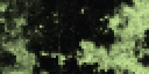 Pixelated abstract pattern in dark green and light green hues, creating a textured, low-resolution digital art effect suitable for modern backgrounds and graphic design elements