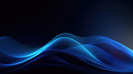 Futuristic Neon Data Waves – AI Technology Background