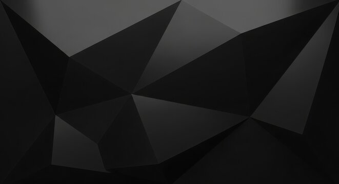 Modern abstract geometric background with sharp angles and deep shadows, perfect for sophisticated design projects and technology themes